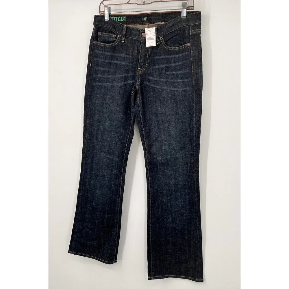 J.Crew Factory Bootcut Jeans Dark Wash Indigo Stretch Denim 29S 97488‎